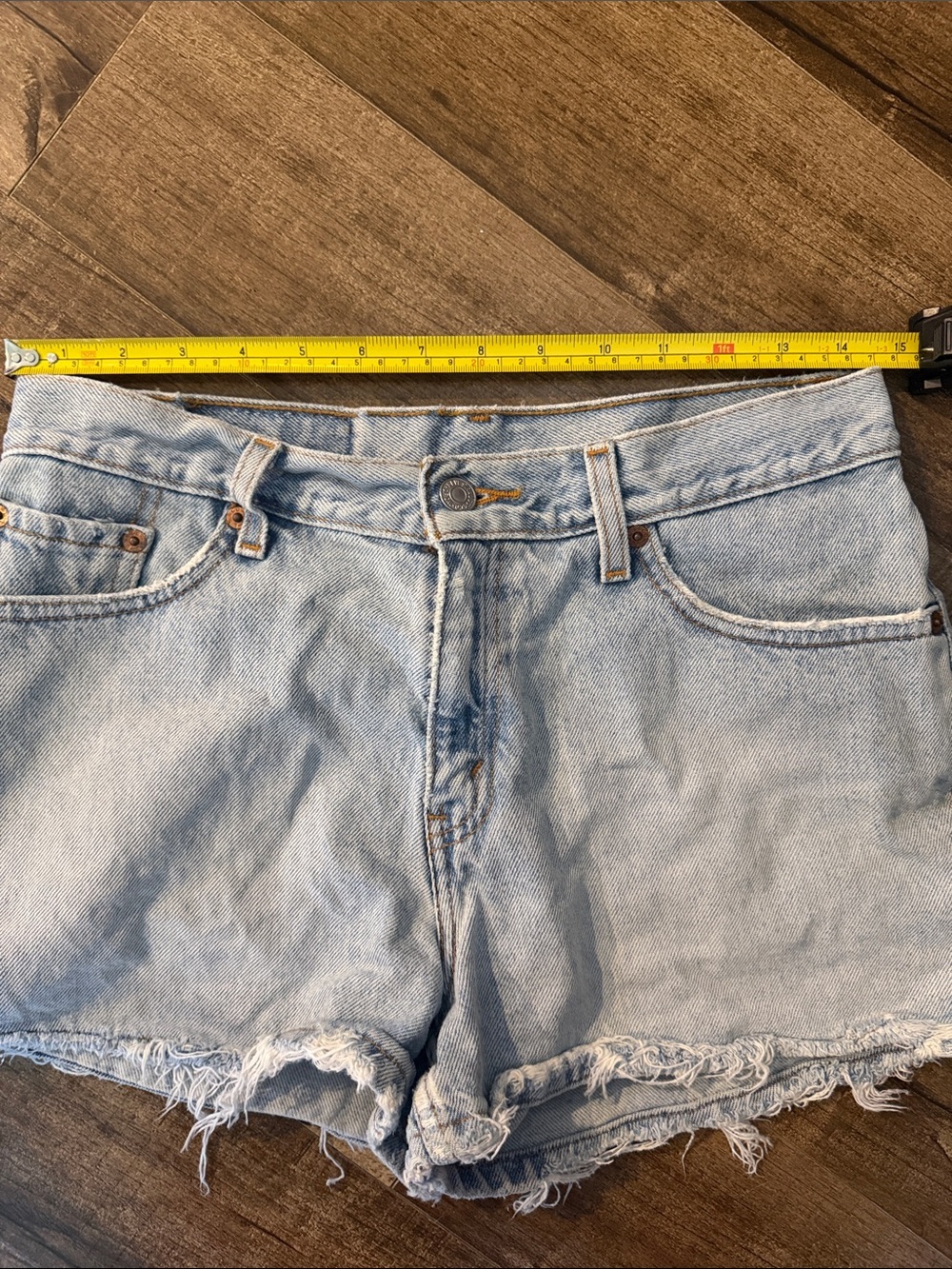 Levi's Light Blue Jean Shorts - Picture 4 of 6